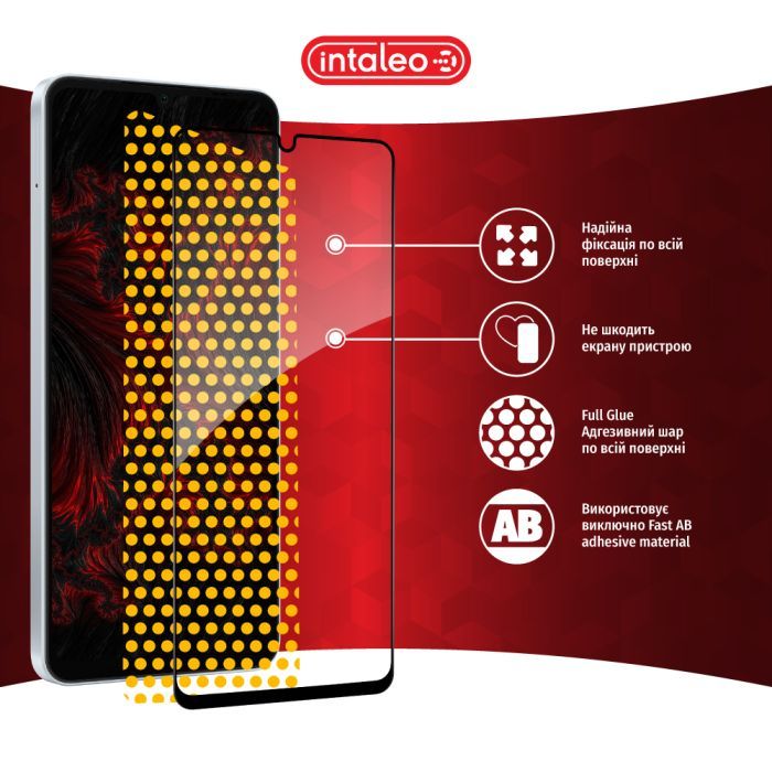 Стекло защитное Intaleo Full Glue Samsung A06 5G Black (1283126613012) изображение 7
