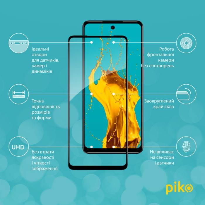 Скло захисне Piko Full Glue MOTO E14 Black (1283126597725) зображення 2