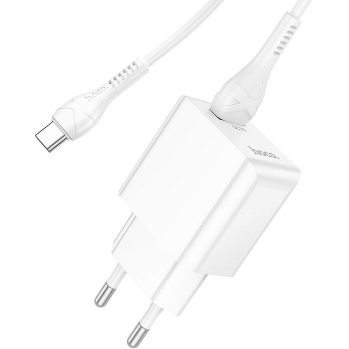 Зарядное устройство HOCO C98A Proton USB QC3.0 + cable USB to USB-C White (6931474766878) изображение 4