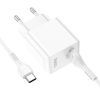 Зарядное устройство HOCO C98A Proton USB QC3.0 + cable USB to USB-C White (6931474766878) изображение 5