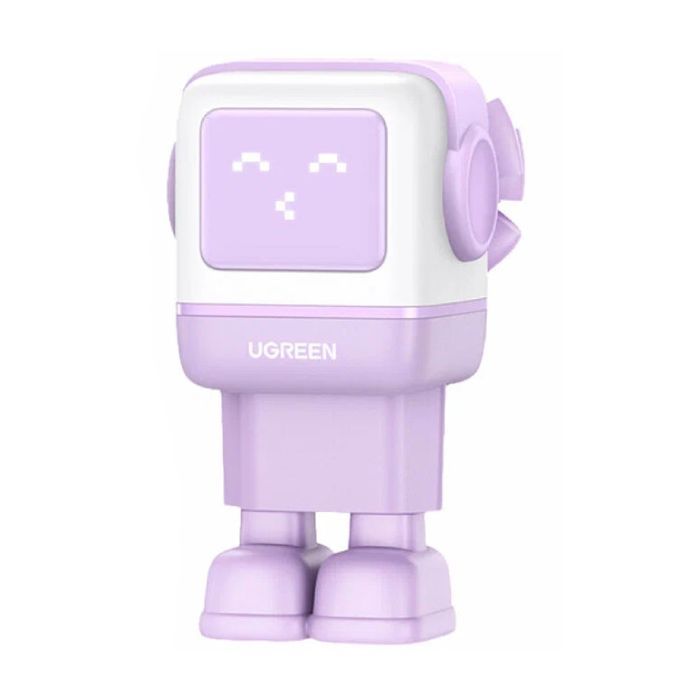 Зарядное устройство Ugreen CD361 Robot tech Fast Charger 3xUSB 2xUSB-C + USB-A PD65W GaN Purple (35291)