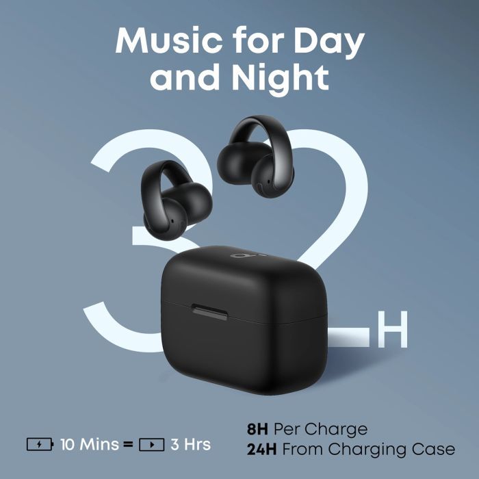 Навушники Anker SoundСore AeroClip Black (A3388G11) зображення 2