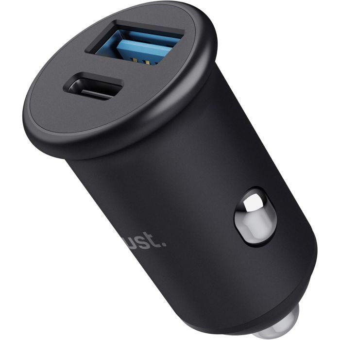 Зарядное устройство Trust USB-C PD25W + USB QC12W 37W Black (25197_TRUST) изображение 2