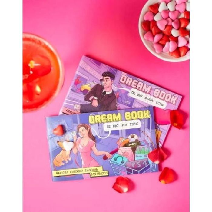 Настільна гра 18+ Bombat game Набір чекових книжок бажань Dream book для нього та для неї (укр.) (800453) зображення 6