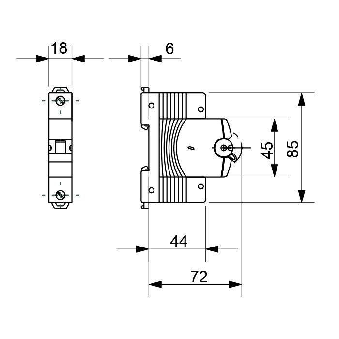 Автоматичний вимикач GEWISS 1-п. 32A 6kA С (GW92010) зображення 2