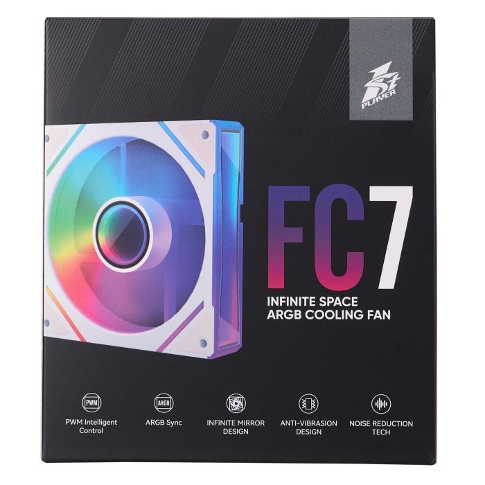 Кулер для корпуса 1stPlayer FC7 White (FC7-WH-1IN1) изображение 9