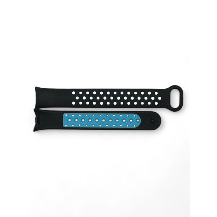 Ремінець до фітнес браслета BeCover Vents Style для Xiaomi Mi Smart Band 10 Black-Green (713629) зображення 7