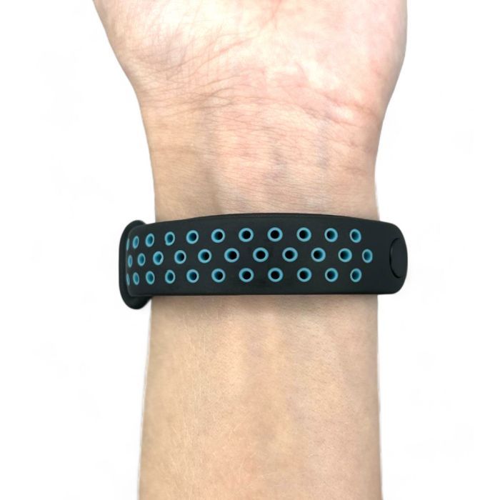 Ремінець до фітнес браслета BeCover Vents Style для Xiaomi Mi Smart Band 10 Black-Green (713629) зображення 9