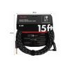 Инструментальный кабель Fender Cable Deluxe Series 15' Angled Black Tweed (228453) изображение 2