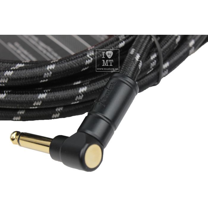 Инструментальный кабель Fender Cable Deluxe Series 15' Angled Black Tweed (228453) изображение 4