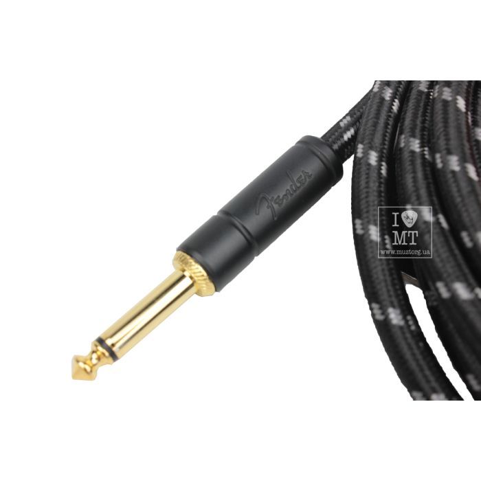 Инструментальный кабель Fender Cable Deluxe Series 15' Angled Black Tweed (228453) изображение 5
