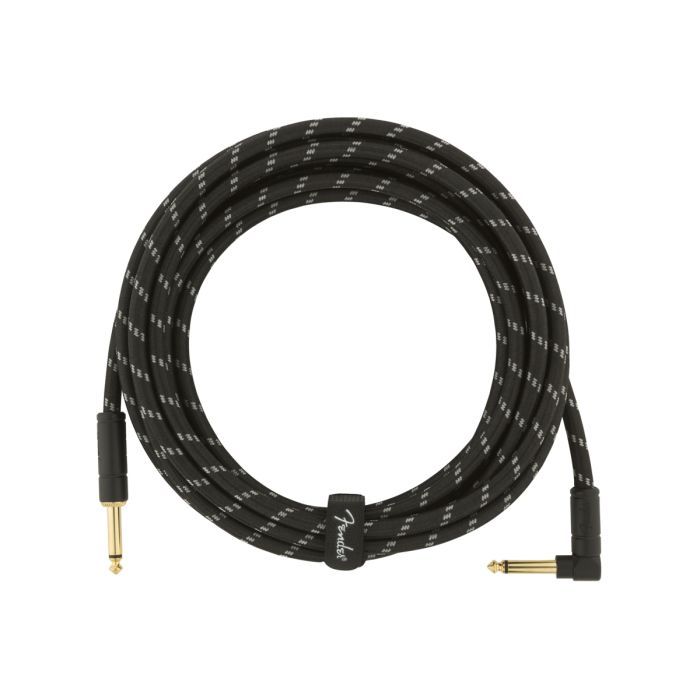 Инструментальный кабель Fender Cable Deluxe Series 15' Angled Black Tweed (228453) изображение 6