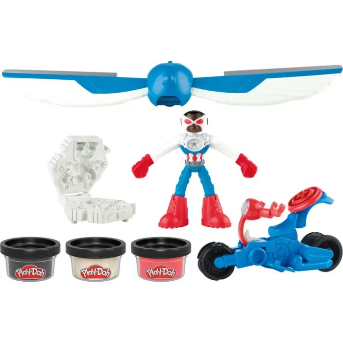 Набір для творчості Hasbro Play-Doh Marvel Капітан Америка з мотоциклом (G0555) зображення 2