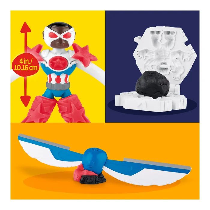Набір для творчості Hasbro Play-Doh Marvel Капітан Америка з мотоциклом (G0555) зображення 7