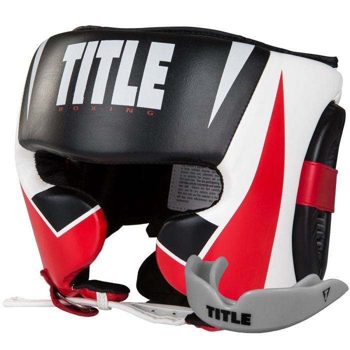 Боксерский шлем Title MMA Command Black/White/Red M (XCHGT M BK/WH/RD)