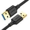 Дата кабель USB 3.0 AM/AM 0.5m US128 black Ugreen (10369)