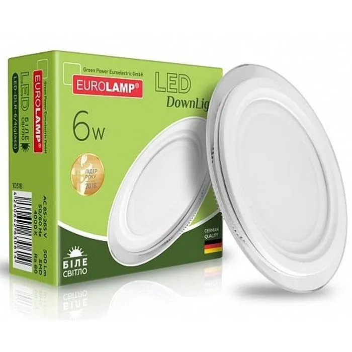 Світильник Eurolamp LED Glass Downlight 6W 500Lm 4000K (LED-DLR-6/4(glass)) зображення 2