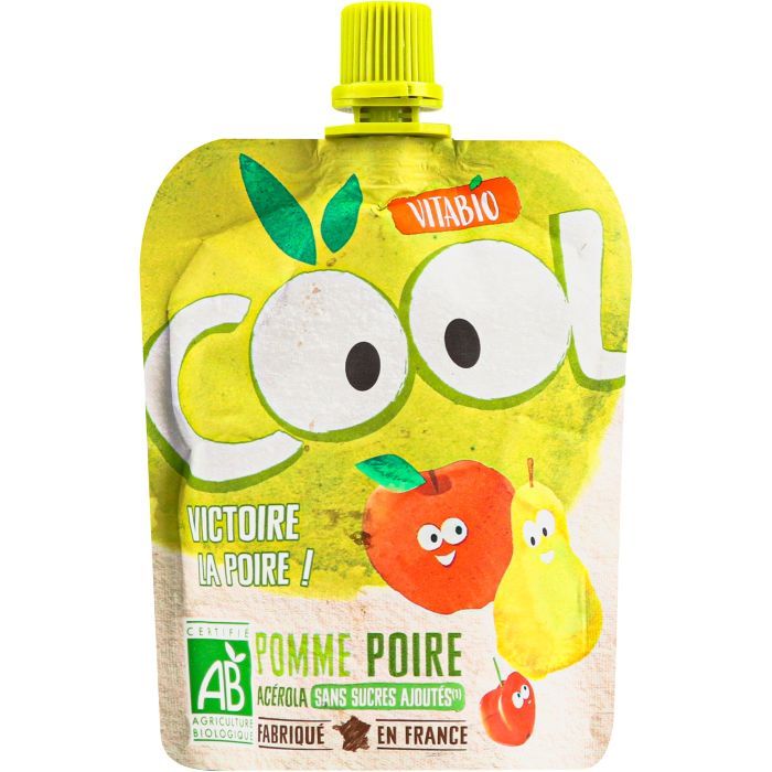 Детское пюре Vitabio Cool Fruits органическое с яблоком и грушей 90 г (60418)
