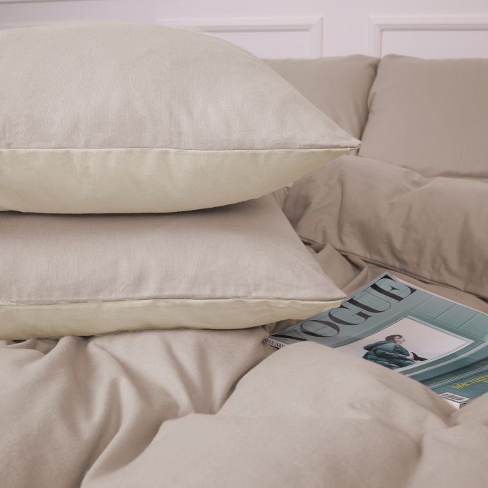 Постельное белье MirSon 007-004 Milk/Cappuchino Фланель 2x143x210 Семейный (2200009659454) изображение 6