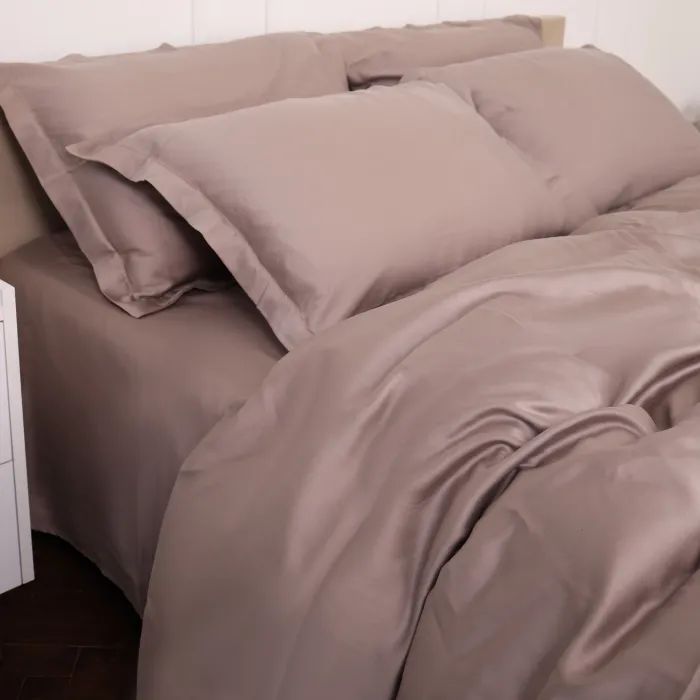 Постельное белье MirSon Tencel №08 Beige 2x160x220 Семейный Евро (2200009637179) изображение 10