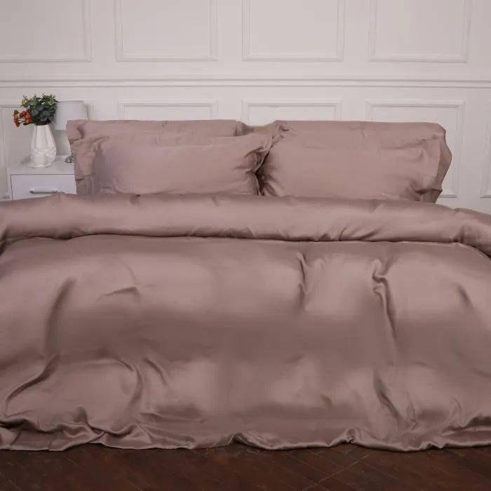 Постельное белье MirSon Tencel №08 Beige 2x160x220 Семейный Евро (2200009637179)