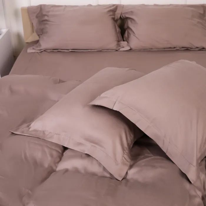 Постельное белье MirSon Tencel №08 Beige 2x160x220 Семейный Евро (2200009637179) изображение 4