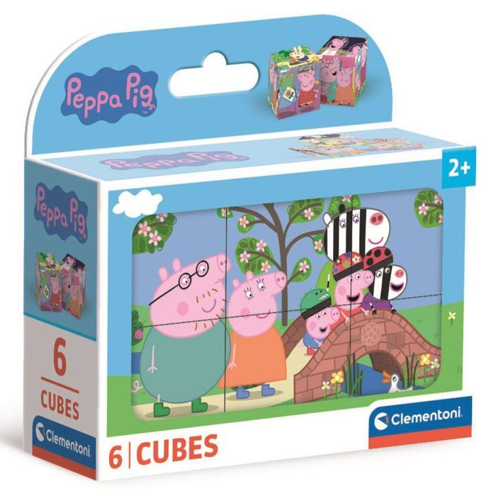 Кубики Clementoni пазл Peppa Pig, 6 элементов (40659)
