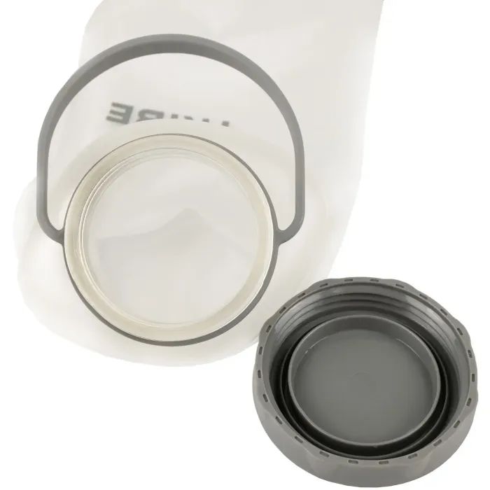 Бутылка для воды Tribe Soft Bottle 1 л TPU м'яка crystal-white (T-FE-0023-crystal-white) изображение 3