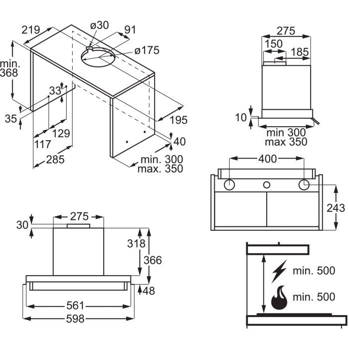 Вытяжка кухонная Electrolux LFP516K изображение 2