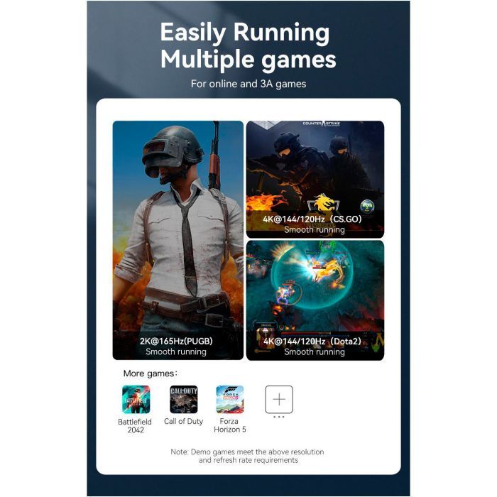 Кабель мультимедийный DisplayPort M to DisplayPort M 1.5m V1.4 8K black Vention (HCDBG) изображение 5