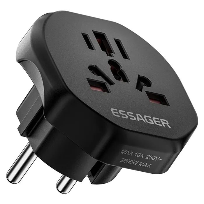 Перехідник EU to global universal adapter Essager (ECTZH-YCB01-Z)