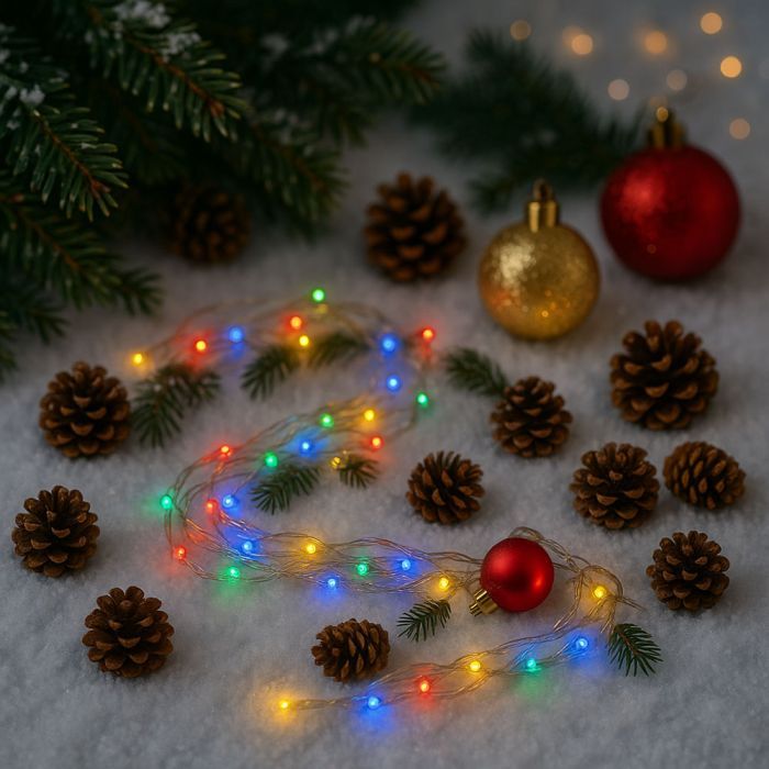 Гірлянда ColorWay LED 200 20 м (8 режимів) різнокольорова (прозорий кабель) USB (CW-G-200L20UTMC) зображення 4