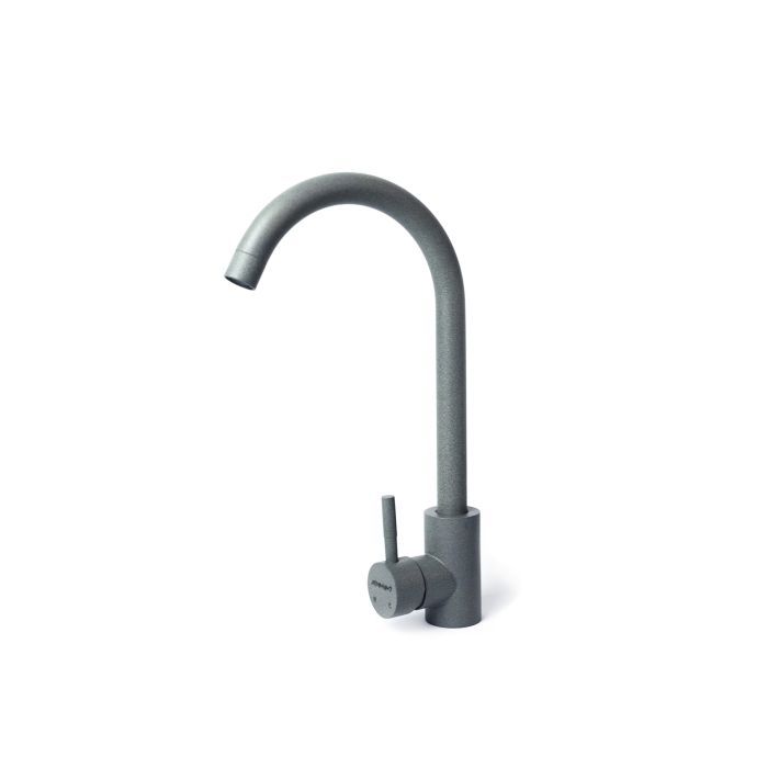 Мийка кухонна Adamant Horizon Medium сірий + змішувач та дозатор (4824296104504) зображення 4