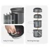 Набор туристической посуды Naturehike NH18T018-G, алюміній, 2 каструлі, 2 кришки (6927595785515) изображение 2