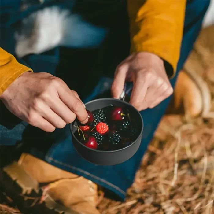 Набор туристической посуды Naturehike NH18T018-G, алюміній, 2 каструлі, 2 кришки (6927595785515) изображение 9