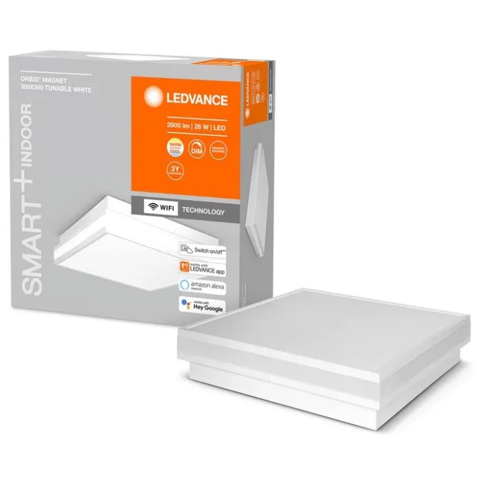 Світильник LEDVANCE SMART WIFI ORBISMAGNET 300X300TW WT (4058075572652) зображення 3
