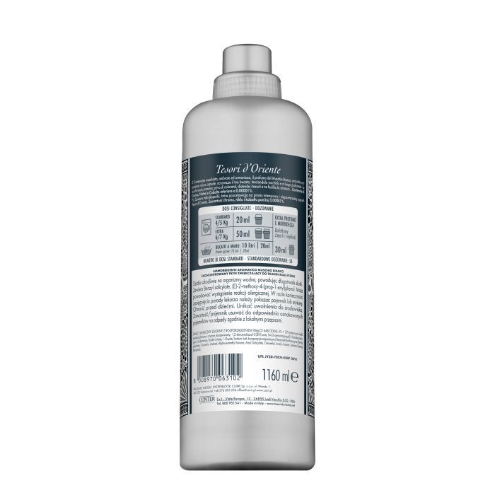 Кондиционер для белья Tesori d'Oriente Белый мускус Парфюмированный 1160 мл (8008970063102) изображение 2