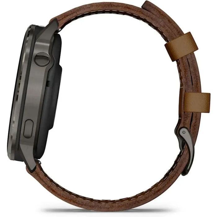 Смарт-годинник Garmin Venu 4 (45mm), Black w/ Slate + Leather, GPS смарт-годинник (010-03014-03) зображення 6