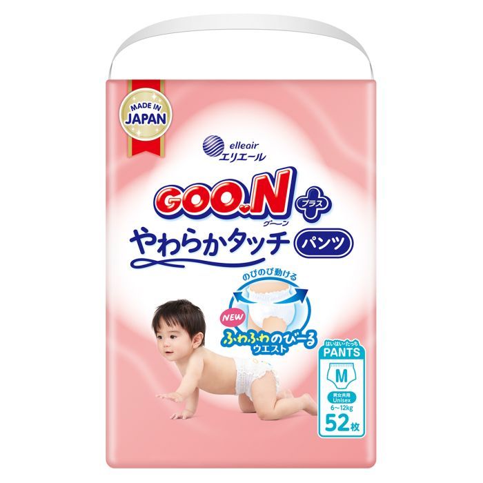 Подгузники GOO.N Plus труси 6-12 кг Розмір M, 52 шт (21001510)