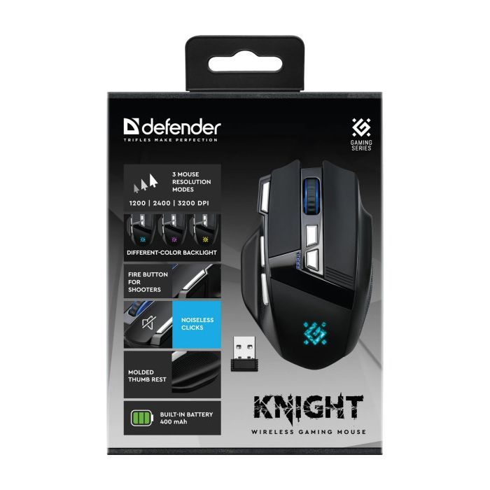 Мышка Defender Knight GM-885 Wireless Black (52885) изображение 6