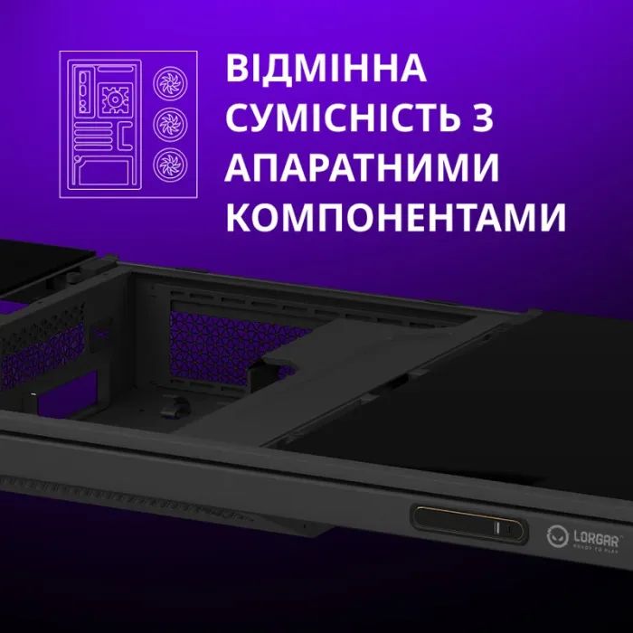 Компьютерный стол Lorgar ELITE 90W Wood Black (LRG-DE90W) изображение 5