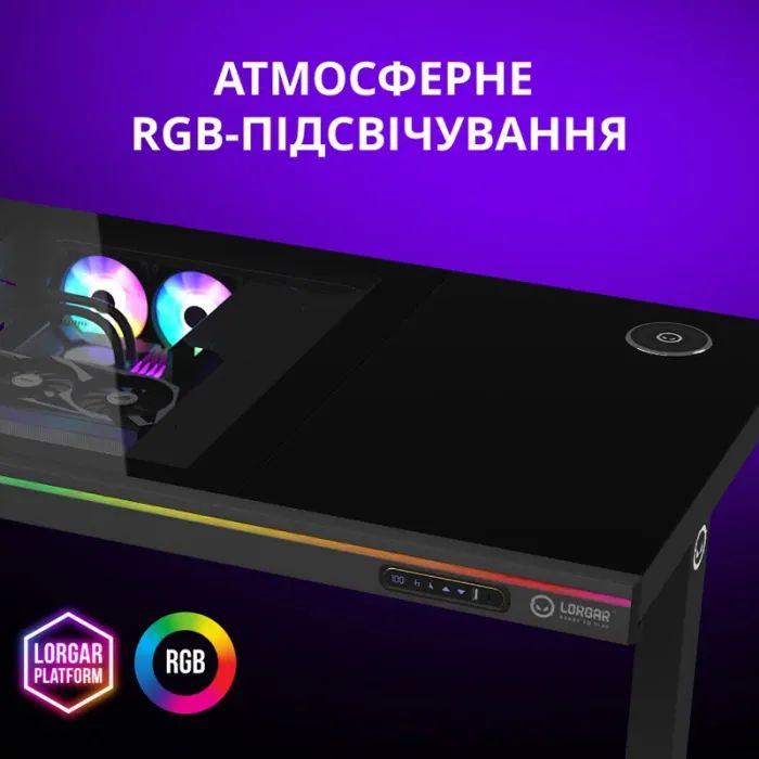 Компьютерный стол Lorgar ELITE 90W Wood Black (LRG-DE90W) изображение 6