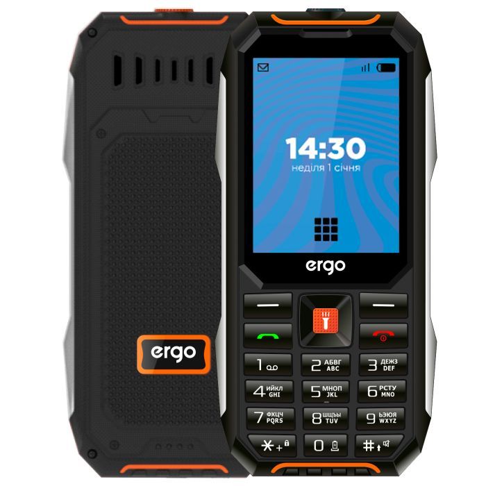 Мобильный телефон Ergo E283 Black Orange