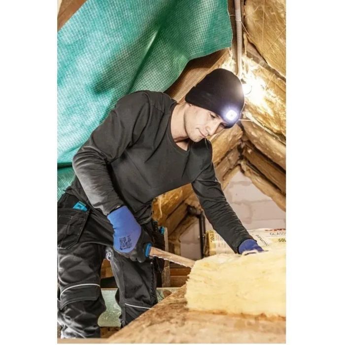 Захисні рукавиці Hoegert ZICHER HT5K768-9 утеплені з спіненим латексом темно-сині, 9 (HT5K768-9) зображення 4