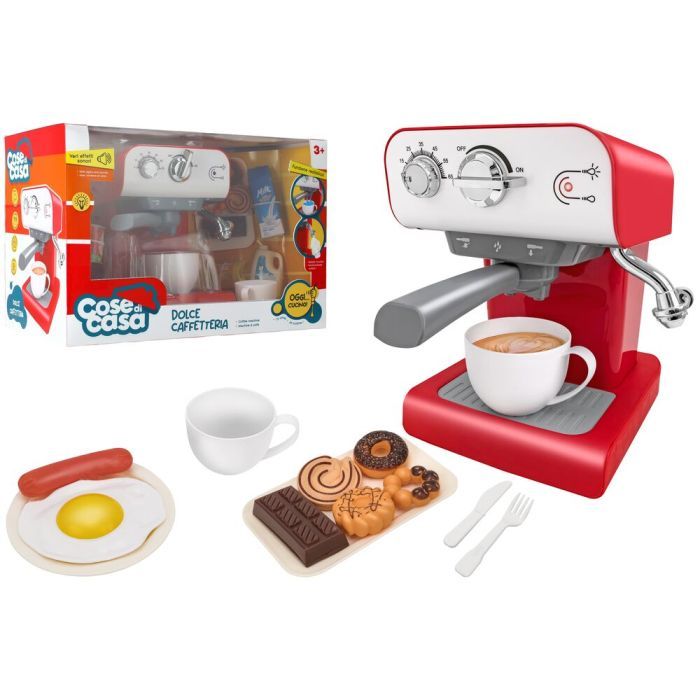 Игровой набор Cose di casa Кофеварка со светом, звуками, дымом и ак (42457)