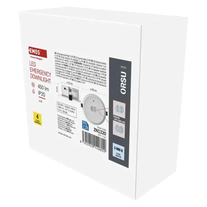 Світильник EMOS 6Вт 450лм (ZN1320) зображення 8
