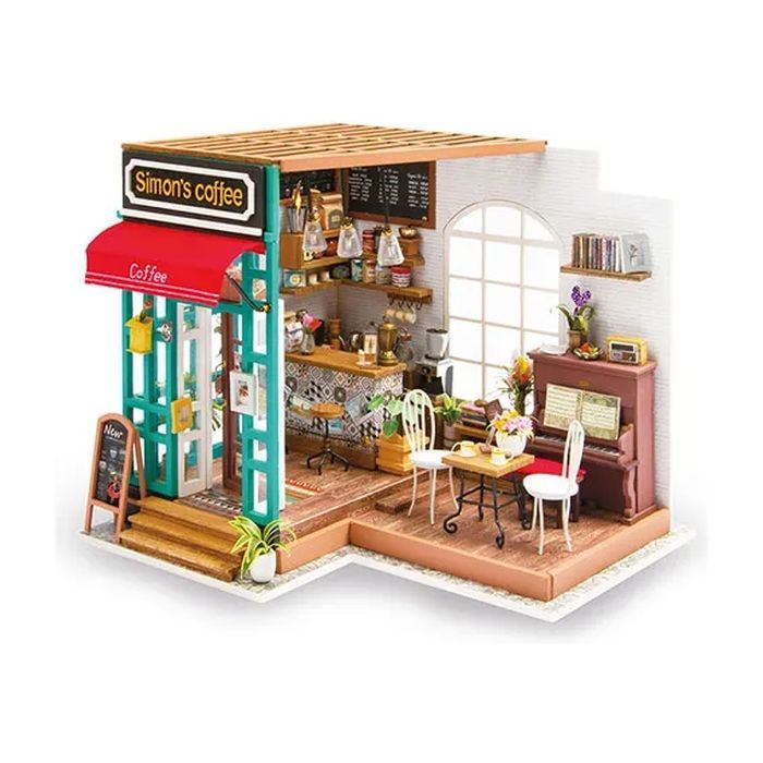 Конструктор Robotime Rolife дерев'яний 3D Кав'ярня Саймонс (DG109)