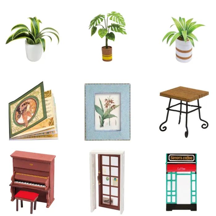 Конструктор Robotime Rolife дерев'яний 3D Кав'ярня Саймонс (DG109) зображення 4