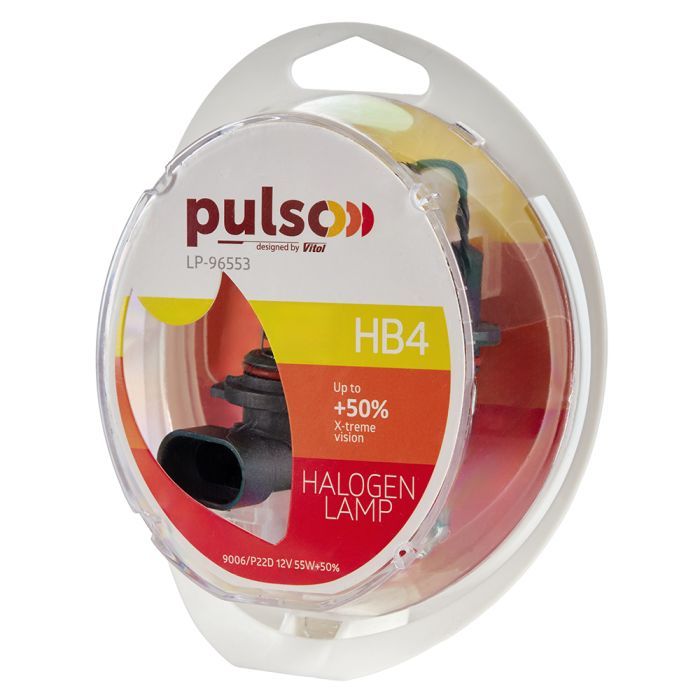 Автолампа PULSO HB4/9006/P22D 12v55w+50 X-treme Vision/plastic box (LP-96553) зображення 2