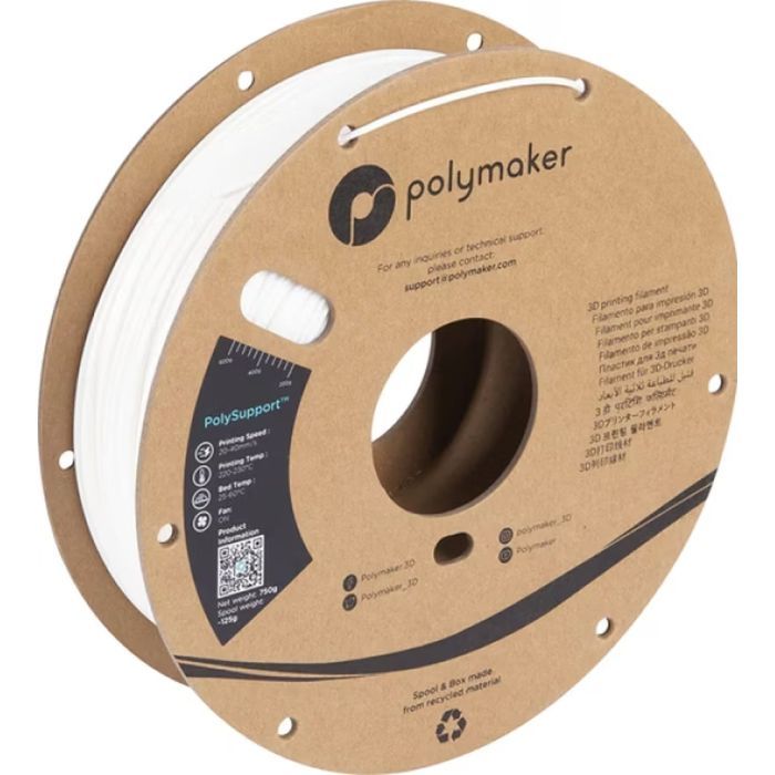 Пластик для 3D-принтера Polymaker PolySupport Breakaway 1,75mm 0,75kg White (PD04001)